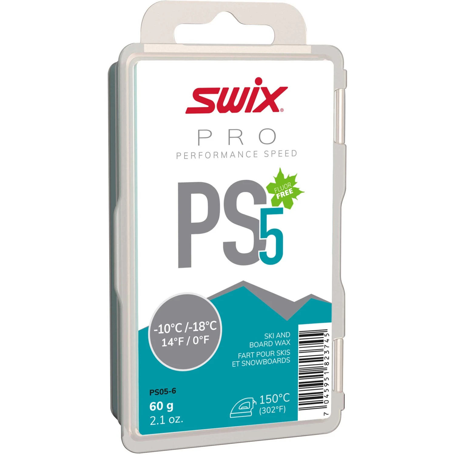 Swix PS05 Performance Speed Wax Turquoise 60G 3 Swix PS05 Performance Speed Wax Turquoise 60G