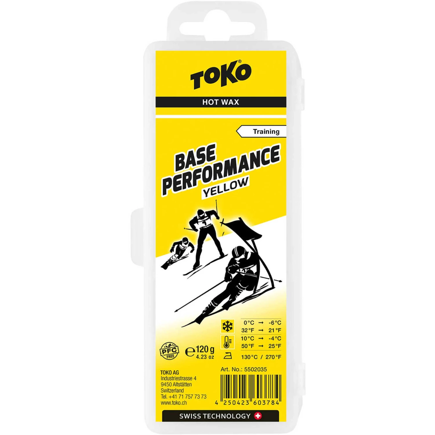 TOKO Base Performance Yellow Wax 120g 3 TOKO Base Performance Yellow Wax 120g